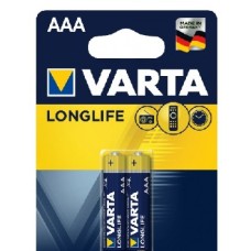 Батарейка VARTA LR03 AAA BL2 LONGLIFE ALKALINE 1.5V (4103) (2/20/100) (4103113412)