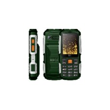 Мобильный телефон BQ 2430 TANK POWER GREEN+SILVER