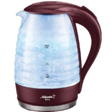 ATLANTA ATH-2467 (BORDO) Чайник стеклянный электрический ATLANTA ATH-2467 (BORDO) Чайник стеклянный электрический