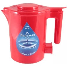 Чайник электрический КАПЕЛЬКА 0,5л., 600Вт, красный