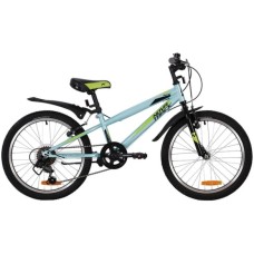 Велосипед для подростков NOVATRACK 20SH6V.RACER.BL20 20" RACER, голубой 139725