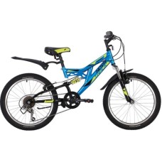 Велосипед для подростков NOVATRACK 20SS6V.SHARK.BL20 20" SHARK, синий 139750