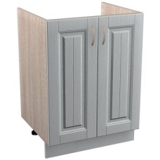 БИТЕЛ Кантри СТР 600 М фасад белый,каркас дуб молочный (модуль для мойки) БИТЕЛ Кантри СТР 600 М фасад белый,каркас дуб молочный (модуль для мойки)