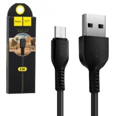 Кабель (usb) HOCO X20 USB (m)-microUSB (m) 1.0м 2.0A силикон черный