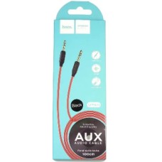 Кабель (аудио джек 3,5) HOCO UPA11 Jack 3.5mm (m)-Jack 3.5mm (m) 1.0м силикон красный
