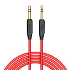 Кабель (аудио джек 3,5) HOCO UPA11 Jack 3.5mm (m)-Jack 3.5mm (m) 1.0м силикон черный