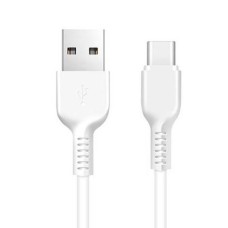 Кабель (usb) HOCO X20 USB (m)-Type-C (m) 1.0м 2.0A силикон белый