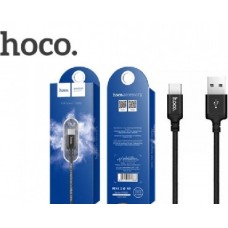 Кабель (usb) HOCO X14 USB (m)-Type-C (m) 1.0м 2.0A силикон черный Кабель (usb) HOCO X14 USB (m)-Type-C (m) 1.0м 2.0A силикон черный