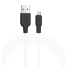 Кабель (usb) HOCO X21 USB (m)-microUSB (m) 1.0м 2.0A силикон белый