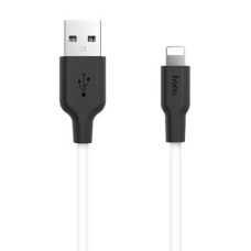 Кабель (usb) HOCO X21 USB (m)-Lightning (m) 1.0м 2.0A силикон белый