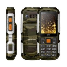 Мобильный телефон BQ 2430 Tank Power Camouflage+Silver