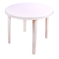 АЛЬТЕРНАТИВА М2664 Стол 900х900х750мм круглый (белый) (уп.1)