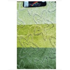 САНАКС 00206 SILVER Коврик в ванную двойной ЗЕЛЁНЫЙ 60х100+50х60 см 100% полиэстер