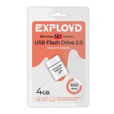 Память USB флеш EXPLOYD EX-4GB-640-White