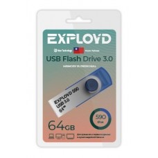 Память USB флеш EXPLOYD EX-64GB-590-Blue USB 3.0