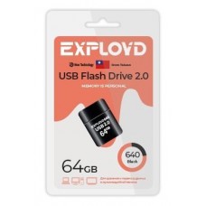 Память USB флеш EXPLOYD EX-64GB-640-Black