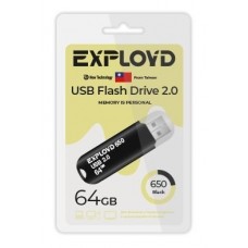 Память USB флеш EXPLOYD EX-64GB-650-Black