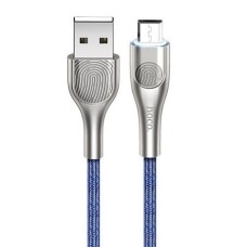 Кабель (usb) HOCO U59 "Enlightenment" USB-microUSB 2.4A 1.2M синий