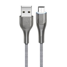 Кабель (usb) HOCO U59 "Enlightenment" USB-microUSB 2.4A 1.2M серый