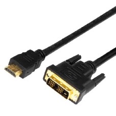 Кабель REXANT ШНУР HDMI - DVI-D С ФИЛЬТРАМИ, ДЛИНА 2 МЕТРА (GOLD) (PE ПАКЕТ) 17-6304