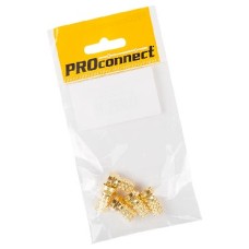 PROCONNECT РАЗЪЕМ АНТЕННЫЙ НА КАБЕЛЬ, ШТЕКЕР F ДЛЯ КАБЕЛЯ RG-6, GOLD, (5ШТ.) (ПАКЕТ) 05-4003-5-9