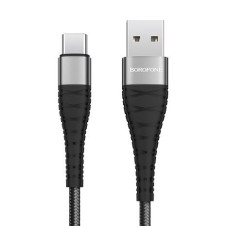 Кабель Type-C BOROFONE (6931474710451) BX32 USB-Type-C 5A 1M - черный