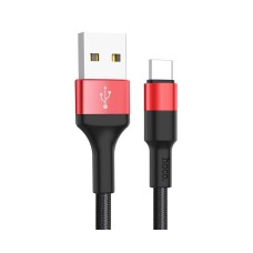 Кабель HOCO X26 "Xpress" USB-Type-C 2A 1M черный/красный