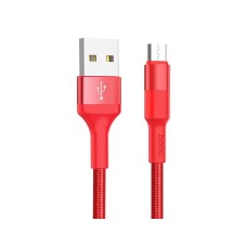 Кабель (usb) HOCO X26 "Xpress" USB-microUSB 2A 1M красный
