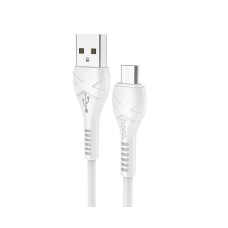Кабель (usb) HOCO X37 "Cool Power" USB-microUSB 2.4A 1M белый