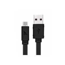 Кабель (usb) HOCO X5 "Bamboo" USB-microUSB 2.4A 1M черный