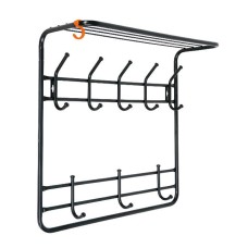 ЗМИ Вешалка с полкой 2х ярусная 60 Черный ВСП 8