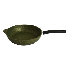 Сковорода КУКМОР 261tsml а/пр литая 26см съемн/руч Trendy style malachite