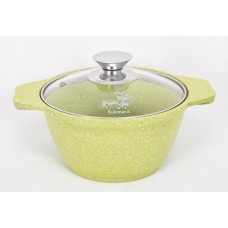 Кастрюля КУКМОР к11tsl а/пр литая 1,0л стекл/кр Trendy style lime