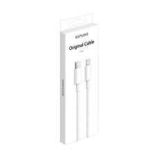 Кабель (usb) EXPLOYD EX-K-1164 /TYPE-C-PD 8 Pin/круглый/белый/1М/3A/Quinsy