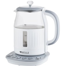 Чайник электрический KELLI KL-1373 Бело-серый