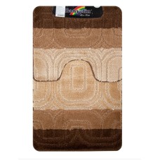 САНАКС 00121 Коврик в ванную Gold 202009, двойной КОРИЧНЕВЫЙ (60х100+50х60)см 100% полиэстер, ворс 20мм САНАКС 00121 Коврик в ванную Gold 202009, двойной КОРИЧНЕВЫЙ (60х100+50х60)см 100% полиэстер, ворс 20мм