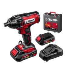 ЗУБР ГВЛ-255-22 18В, 2 АКБ (2Ач), в кейсе, винтоверт ударный.
