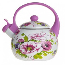 METALLONI EM-25101/14 Чайник эмалированный со свистком 2,5 л METALLONI EM-25101/14 Чайник эмалированный со свистком 2,5 л