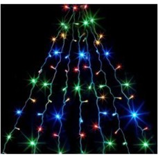 Электрогирлянда FUNRAY "Дождик", SE-RAIN-200M, 10н по 2м, 200LED, мульти(4цв.), контр, зел.шн 1,5м Электрогирлянда FUNRAY "Дождик", SE-RAIN-200M, 10н по 2м, 200LED, мульти(4цв.), контр, зел.шн 1,5м