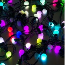 Электрогирлянда FUNRAY "Шарики" матовые BL-10100M, 100 LED, 10 м, мульти (7цв.),черный шнур, Электрогирлянда FUNRAY "Шарики" матовые BL-10100M, 100 LED, 10 м, мульти (7цв.),черный шнур,