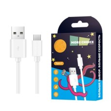 MORE CHOICE K13a Дата-кабель USB 2.1A для Type-C - 1м белый