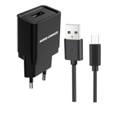 MORE CHOICE (4627151191621) NC33m СЗУ 1USB 1A micro USB Black 1m MORE CHOICE (4627151191621) NC33m СЗУ 1USB 1A micro USB Black 1m