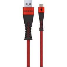 Кабель MORE CHOICE (4627151192239) K41Sm USB (m)-microUSB (m) 3.0А, 1.0м - черный/красный