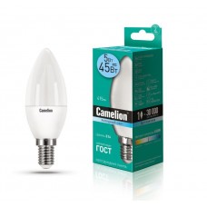 CAMELION LED5-C35/845/E14 (Эл.лампа светодиодная 5Вт 220В)