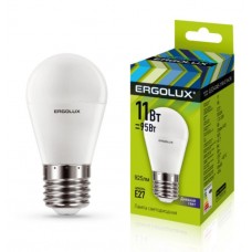 ERGOLUX LED-G45-11W-E27-6K (Эл.лампа светодиодная Шар 11Вт E27 6500K 172-265В)