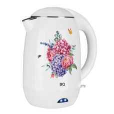 Чайник электрический BQ-KT1702P Белый-Цветы