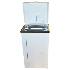 ВИХРЬ 74/4/6 Умывальник дачный КОМФОРТ, с подогревом, нержавеющая мойка, цвет белый