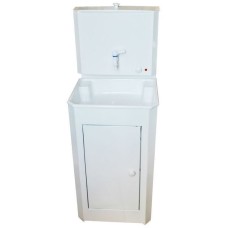 ВИХРЬ 74/4/9 Умывальник дачный КОМФОРТ, с подогревом, пластиковая мойка, цвет белый