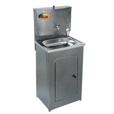 ВИХРЬ 74/4/3 Умывальник дачный ЛЮКС, с подогревом, нержавеющая мойка, цвет серебро