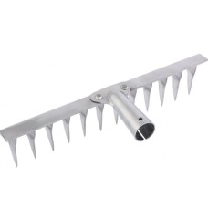 СИБРТЕХ Грабли, нержавеющая сталь, 290 мм, 12 витых зубьев, без черенка 61753